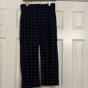 Liverpool Navy and White Grid Pattern Suit